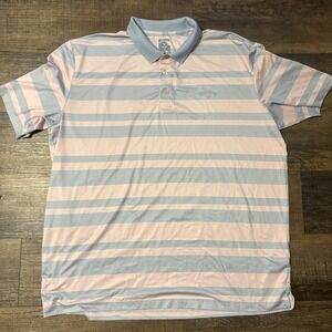 Callaway XXL Men's Golf Polo Shirt‎ Pink Blue
